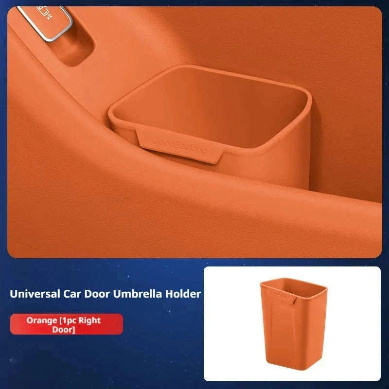 Universal Car Door Storage Box Waterproof Silicone Organizer-Brown 1Pc Right