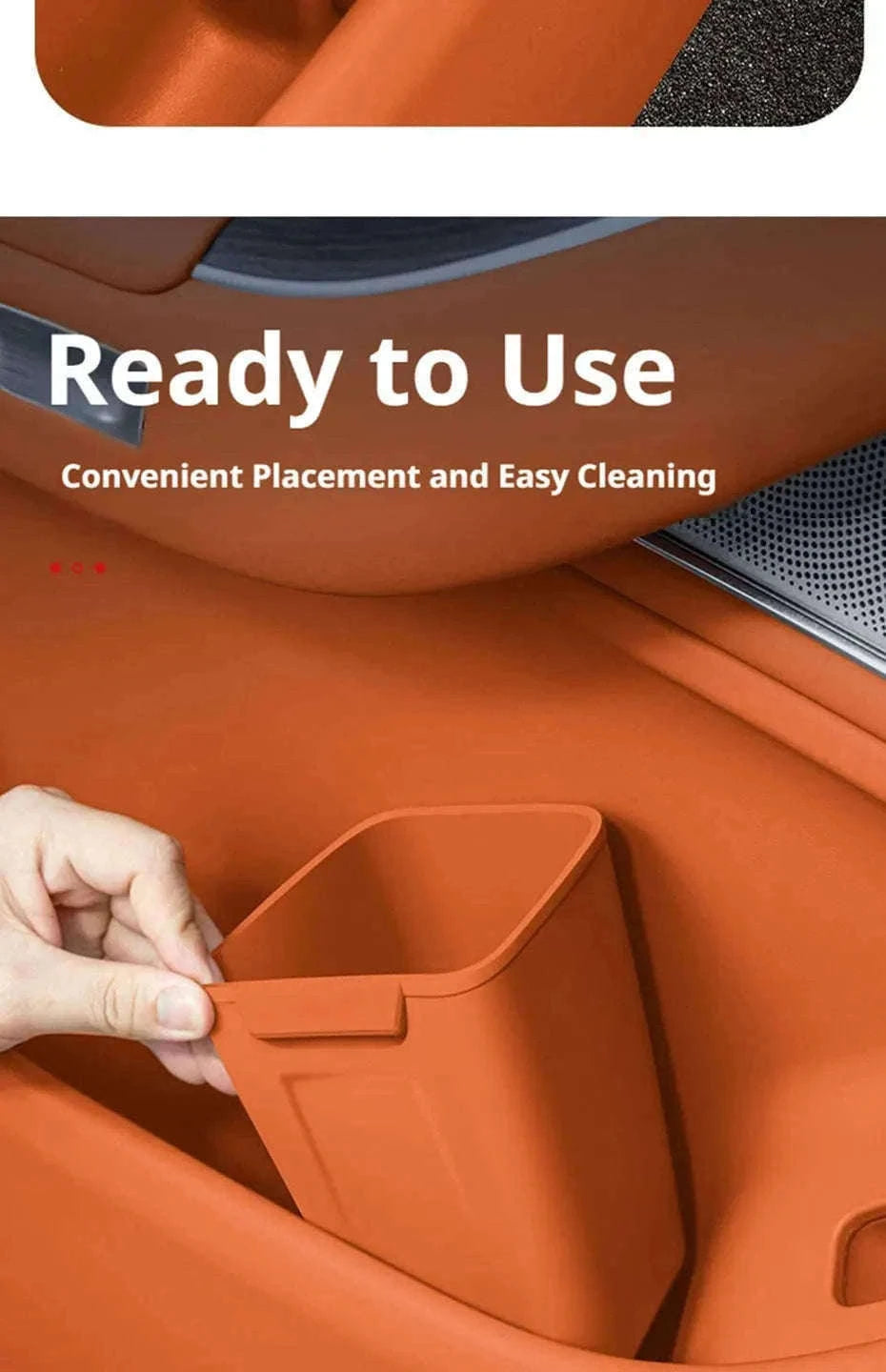 Universal Car Door Storage Box Waterproof Silicone Organizer-Brown 1Pc Right