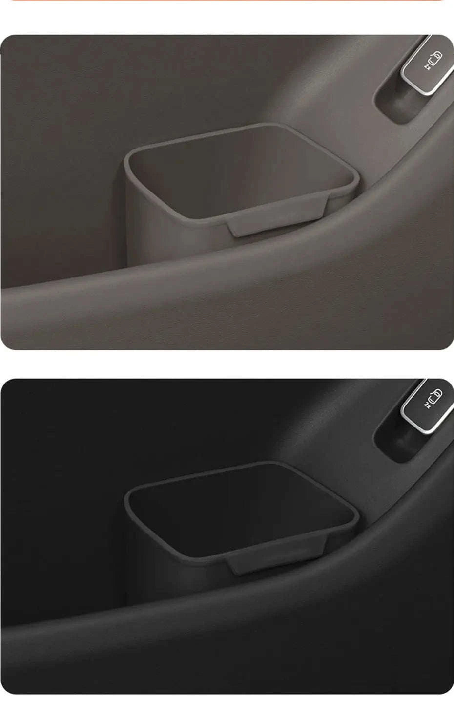 Universal Car Door Storage Box Waterproof Silicone Organizer-Brown 1Pc Right