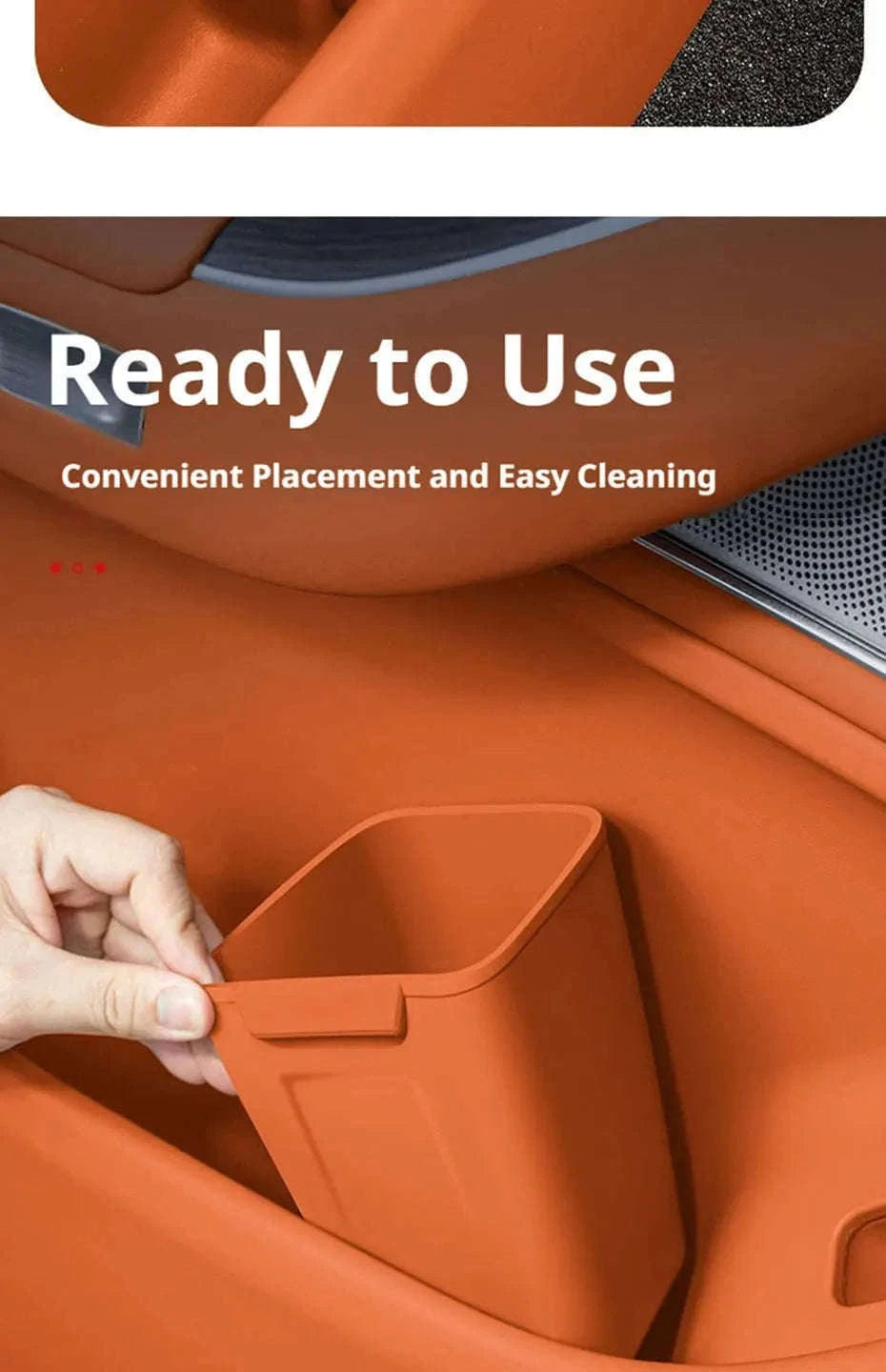 Universal Car Door Storage Box Waterproof Silicone Organizer-Brown 1Pc Right