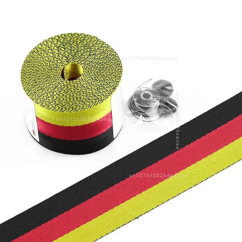 Universal Car Seat Belt Webbing, 3.6M x 4.8CM-Gray / Germany
