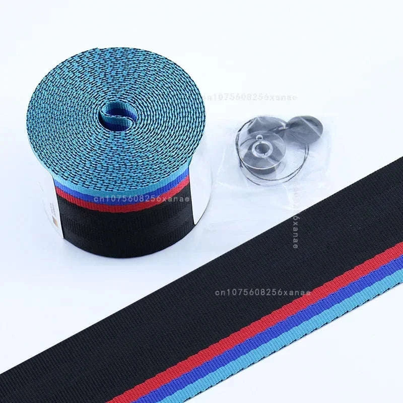 Universal Car Seat Belt Webbing, 3.6M x 4.8CM-Gray / Germany