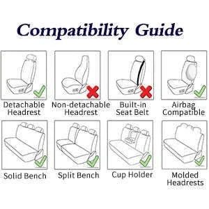 Universal Car Seat Covers Full-Cover Nappa Leather Set-Color 6