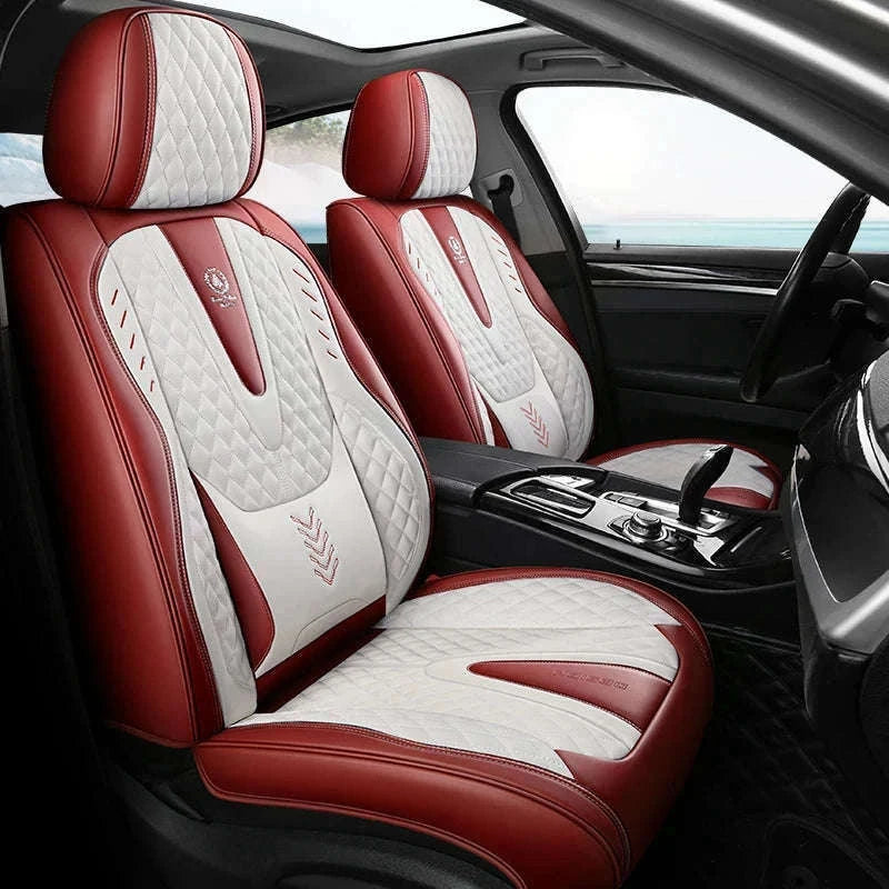 Universal Car Seat Covers Full-Cover Nappa Leather Set-Color 6