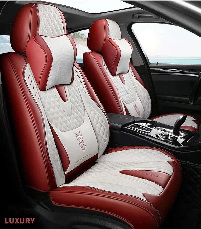 Universal Car Seat Covers Full-Cover Nappa Leather Set-Color 6