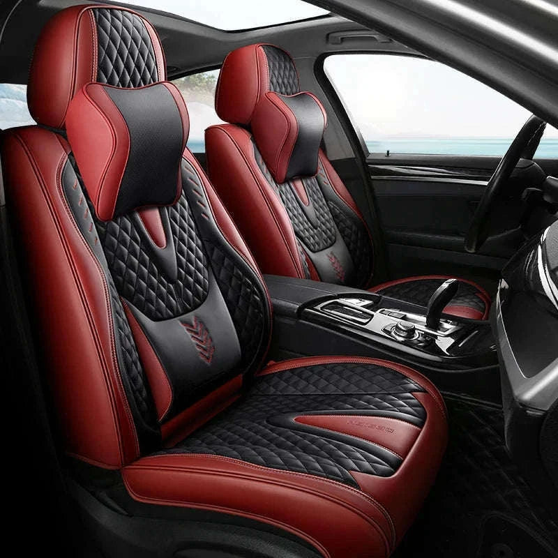 Universal Car Seat Covers Full-Cover Nappa Leather Set-Color 6