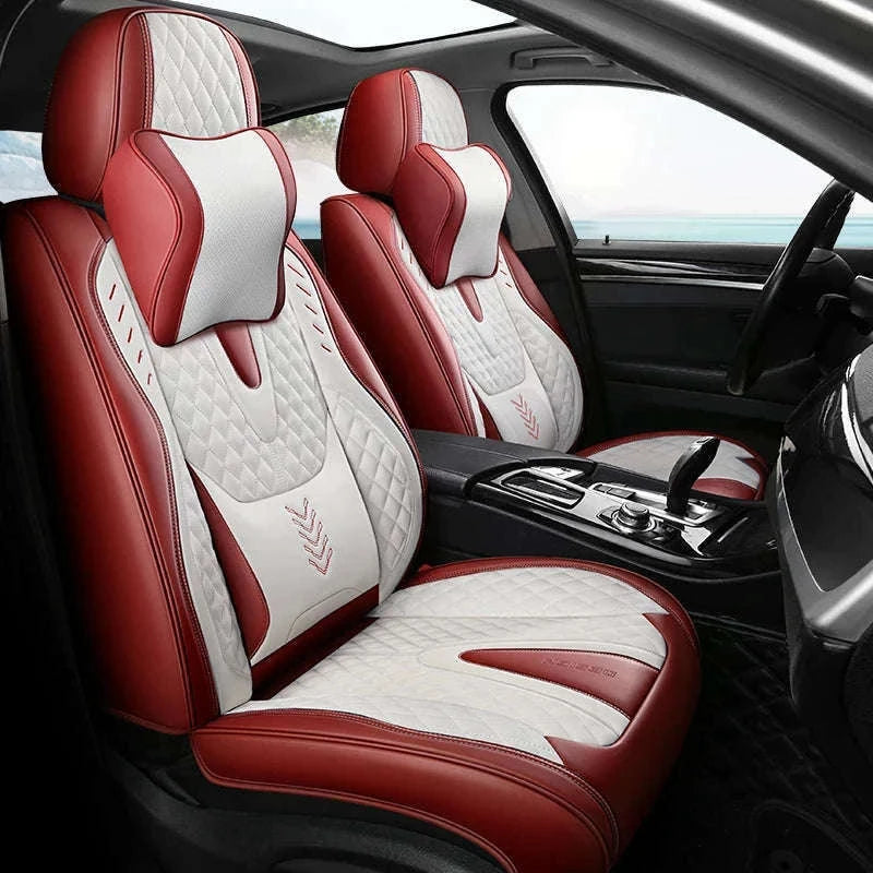 Universal Car Seat Covers Full-Cover Nappa Leather Set-Color 6