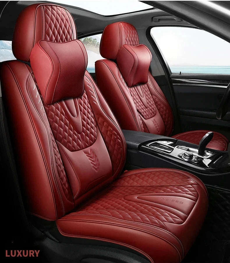 Universal Car Seat Covers Full-Cover Nappa Leather Set-Color 6