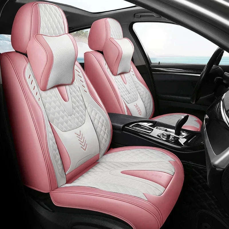 Universal Car Seat Covers Full-Cover Nappa Leather Set-Color 6