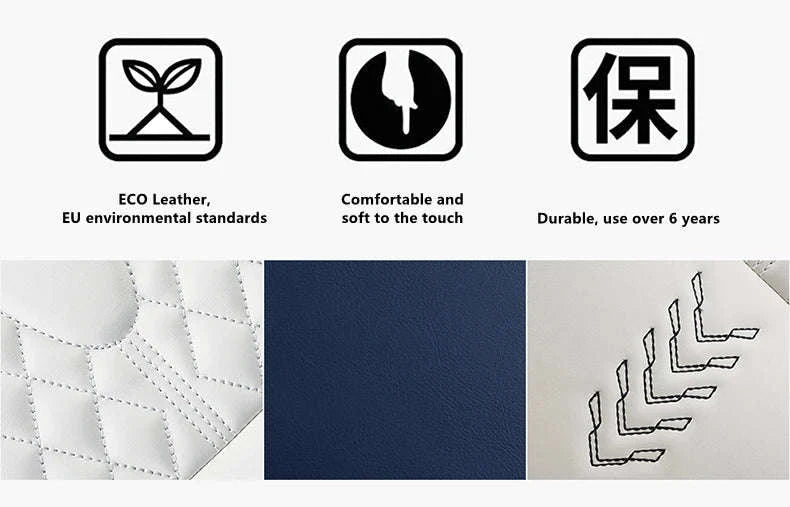 Universal Car Seat Covers – Full-Cover Nappa Leather Set-Color 6