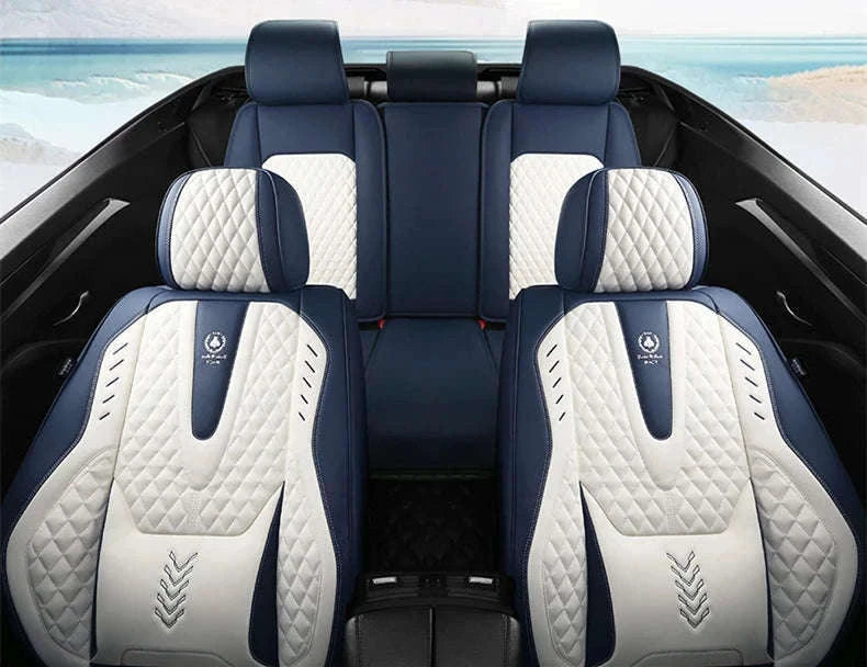 Universal Car Seat Covers Full-Cover Nappa Leather Set-Color 6