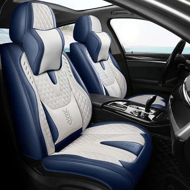 Universal Car Seat Covers Full-Cover Nappa Leather Set-Color 6