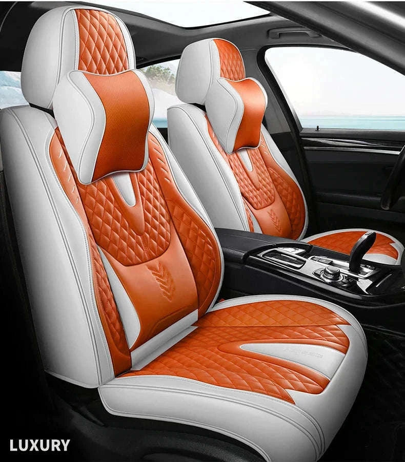 Universal Car Seat Covers Full-Cover Nappa Leather Set-Color 6