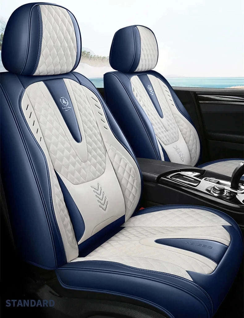 Universal Car Seat Covers Full-Cover Nappa Leather Set-Color 6