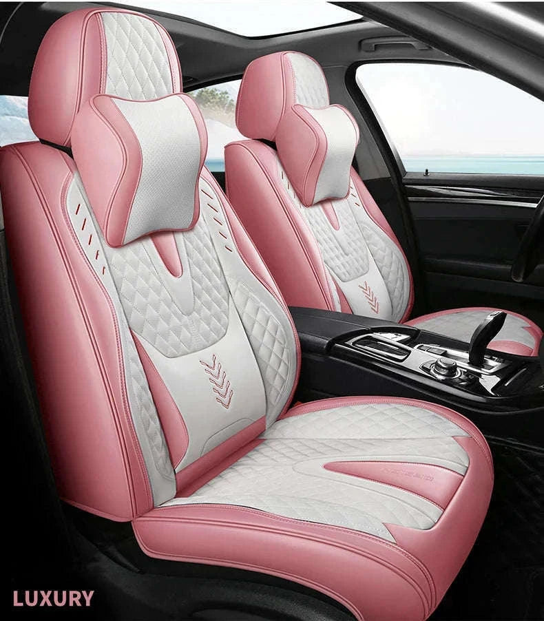 Universal Car Seat Covers Full-Cover Nappa Leather Set-Color 6