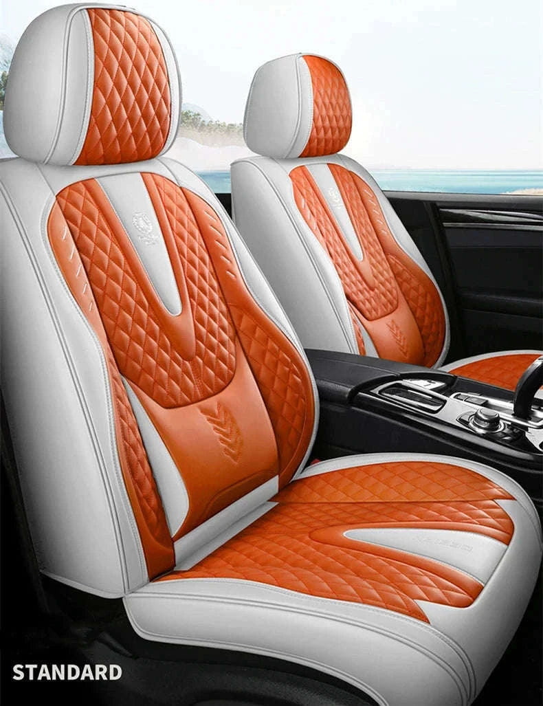 Universal Car Seat Covers Full-Cover Nappa Leather Set-Color 6