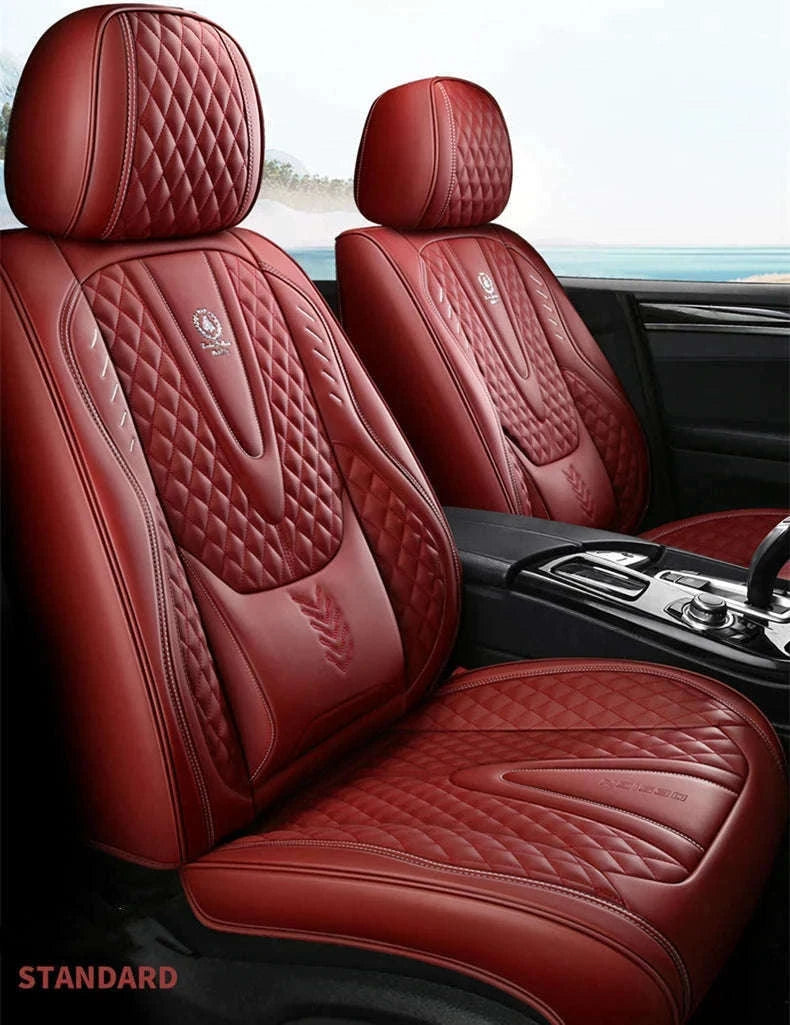 Universal Car Seat Covers Full-Cover Nappa Leather Set-Color 6