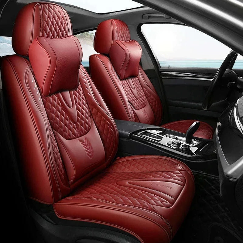 Universal Car Seat Covers Full-Cover Nappa Leather Set-Color 6