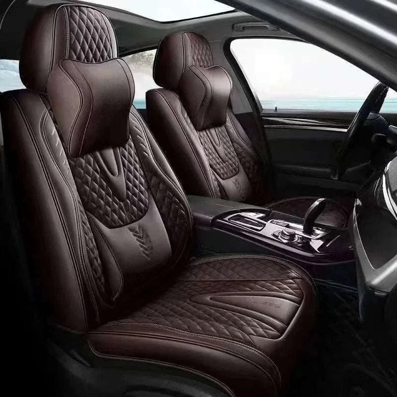 Universal Car Seat Covers Full-Cover Nappa Leather Set-Color 6
