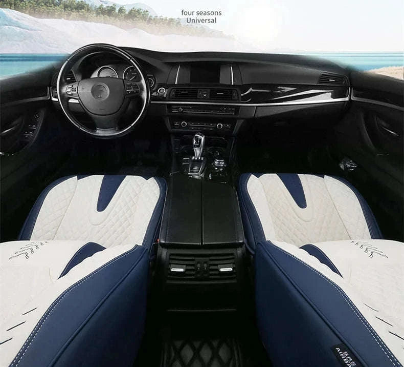 Universal Car Seat Covers Full-Cover Nappa Leather Set-Color 6