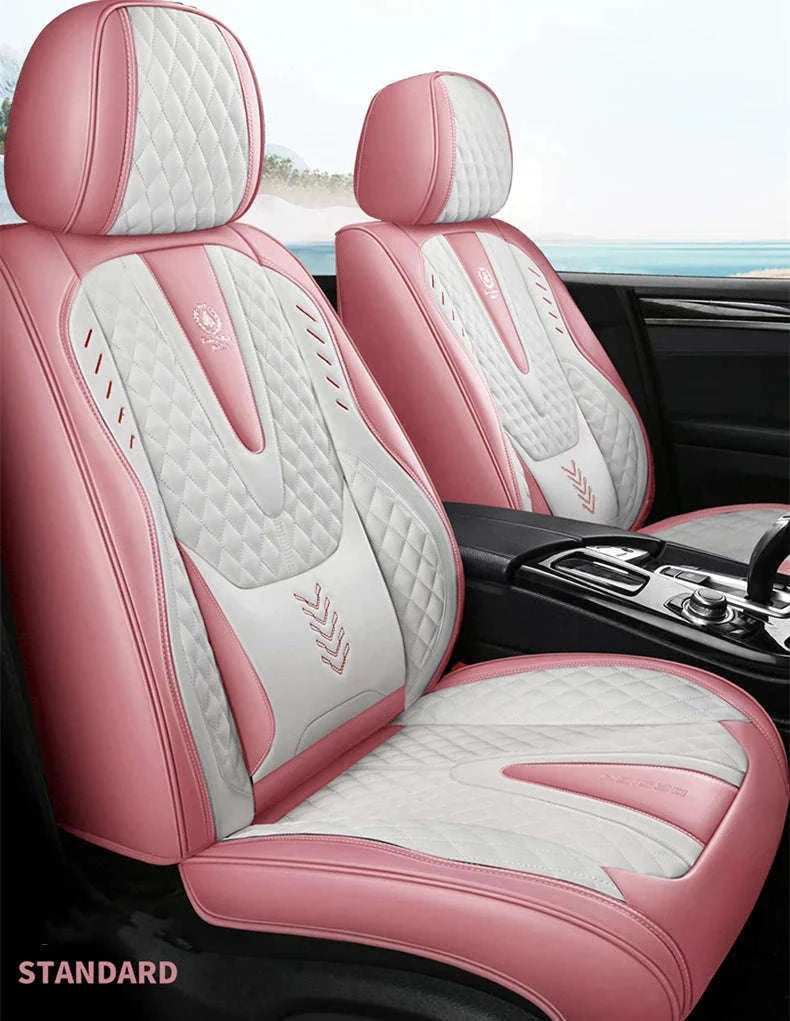Universal Car Seat Covers Full-Cover Nappa Leather Set-Color 6