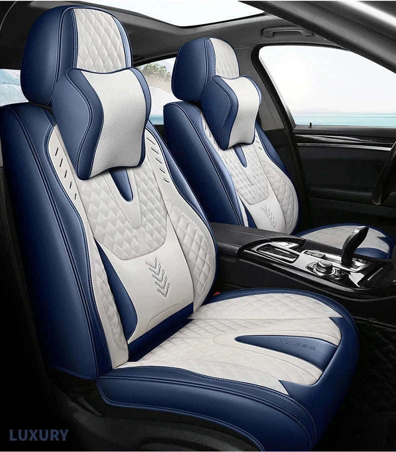 Universal Car Seat Covers Full-Cover Nappa Leather Set-Color 6