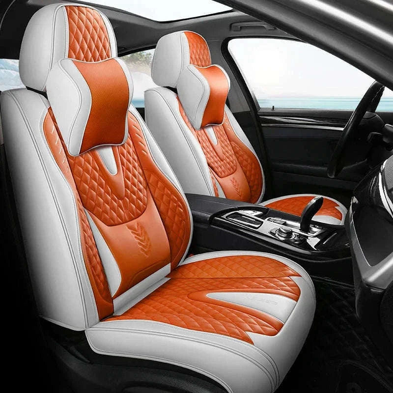 Universal Car Seat Covers Full-Cover Nappa Leather Set-Color 6