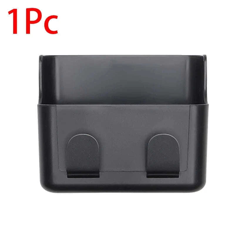 Universal Car Storage Box with Dual Hooks and Charging Port-Black