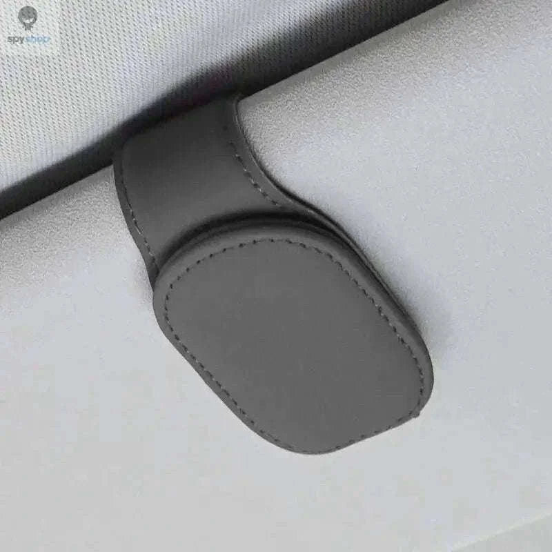 Universal Car Sun Visor Glasses Holder for Easy Access-Carbon black B