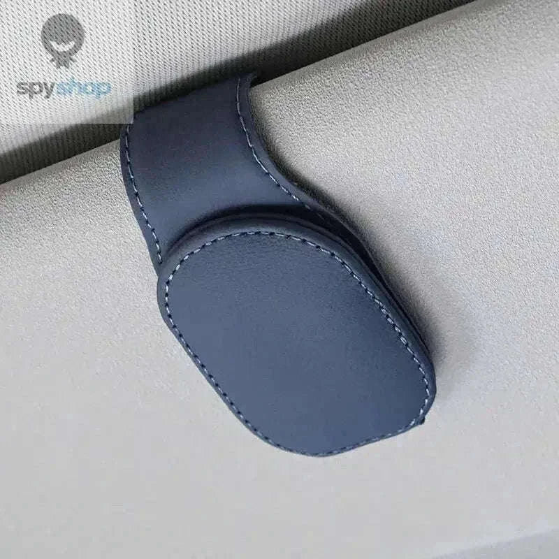 Universal Car Sun Visor Glasses Holder for Easy Access-Carbon black B