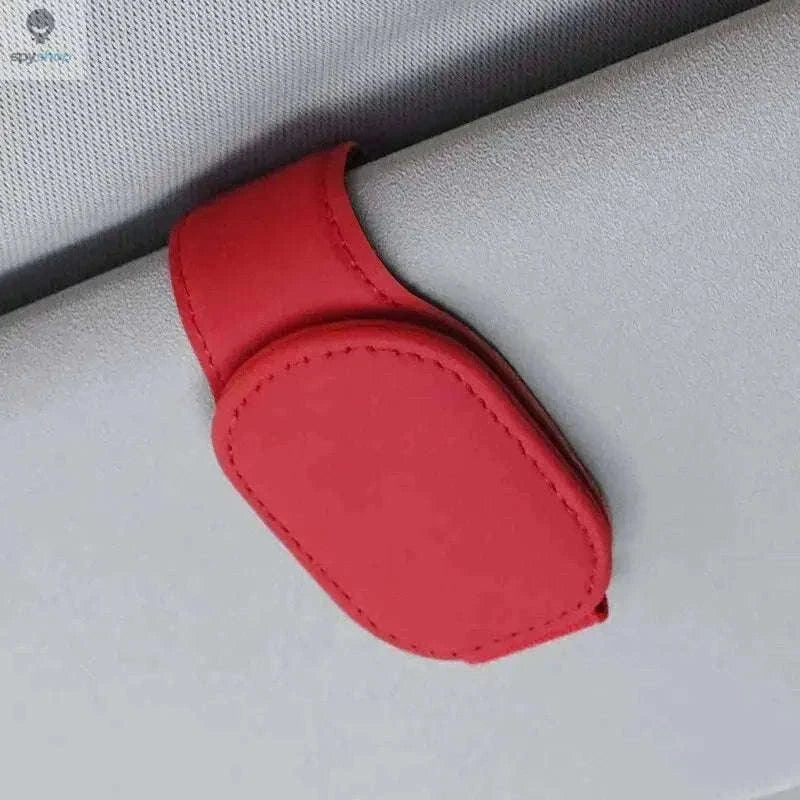 Universal Car Sun Visor Glasses Holder for Easy Access-Carbon black B