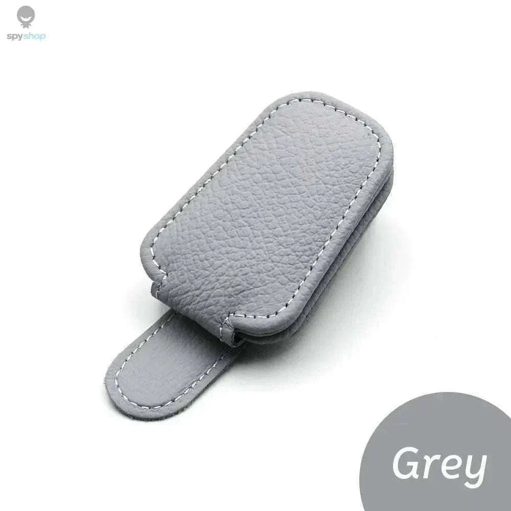 Universal Car Sunglasses Clip Organizer for Visor Storage-Beige