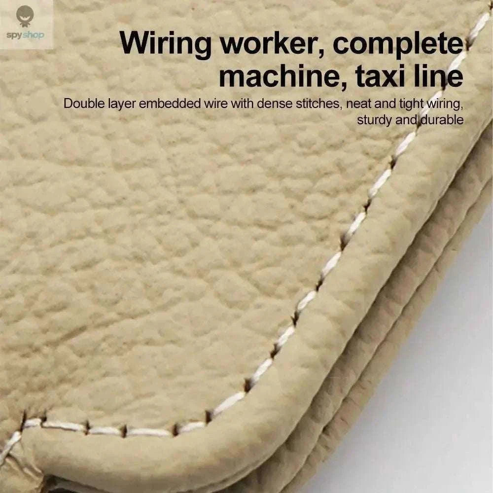 Universal Car Sunglasses Clip Organizer for Visor Storage-Beige