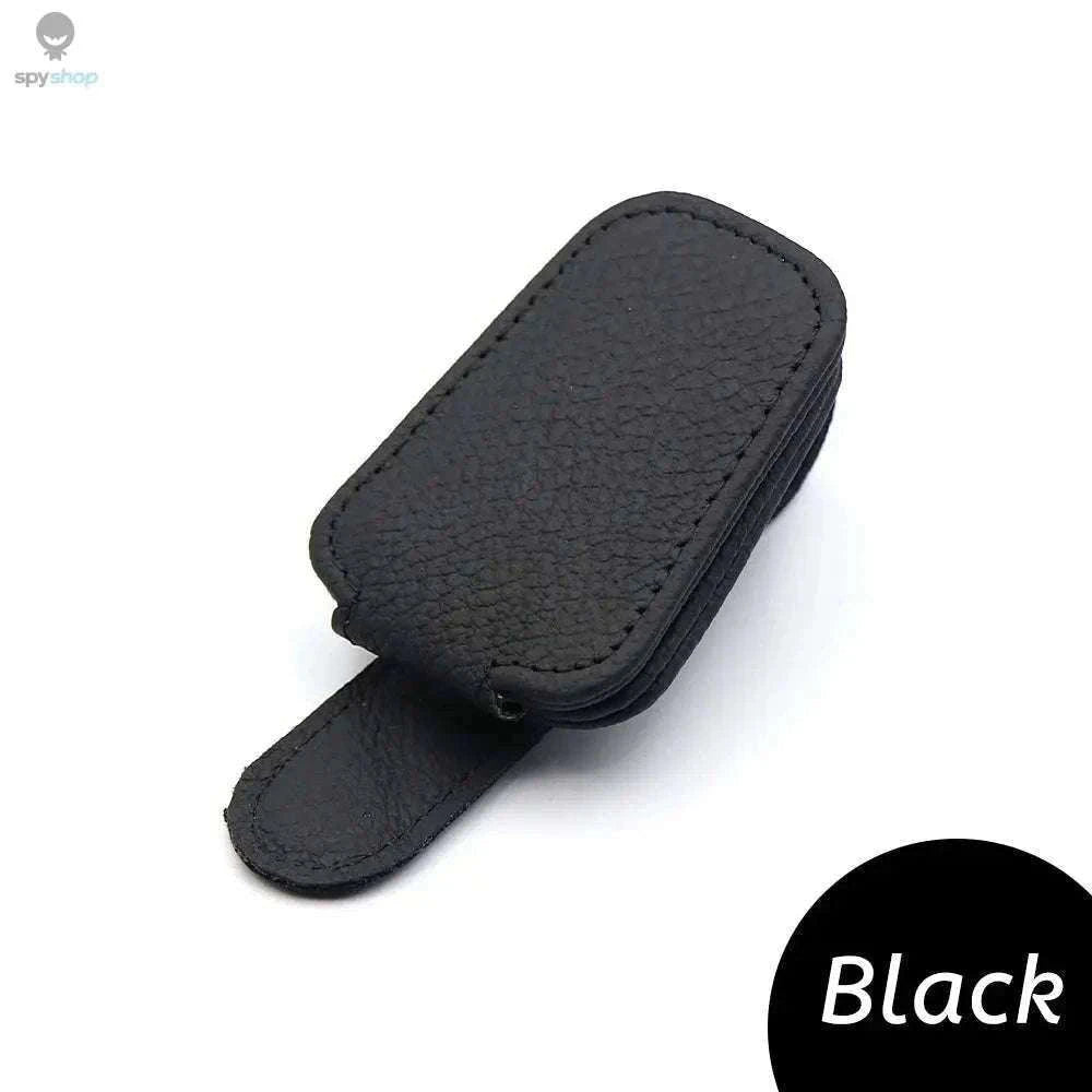 Universal Car Sunglasses Clip Organizer for Visor Storage-Beige