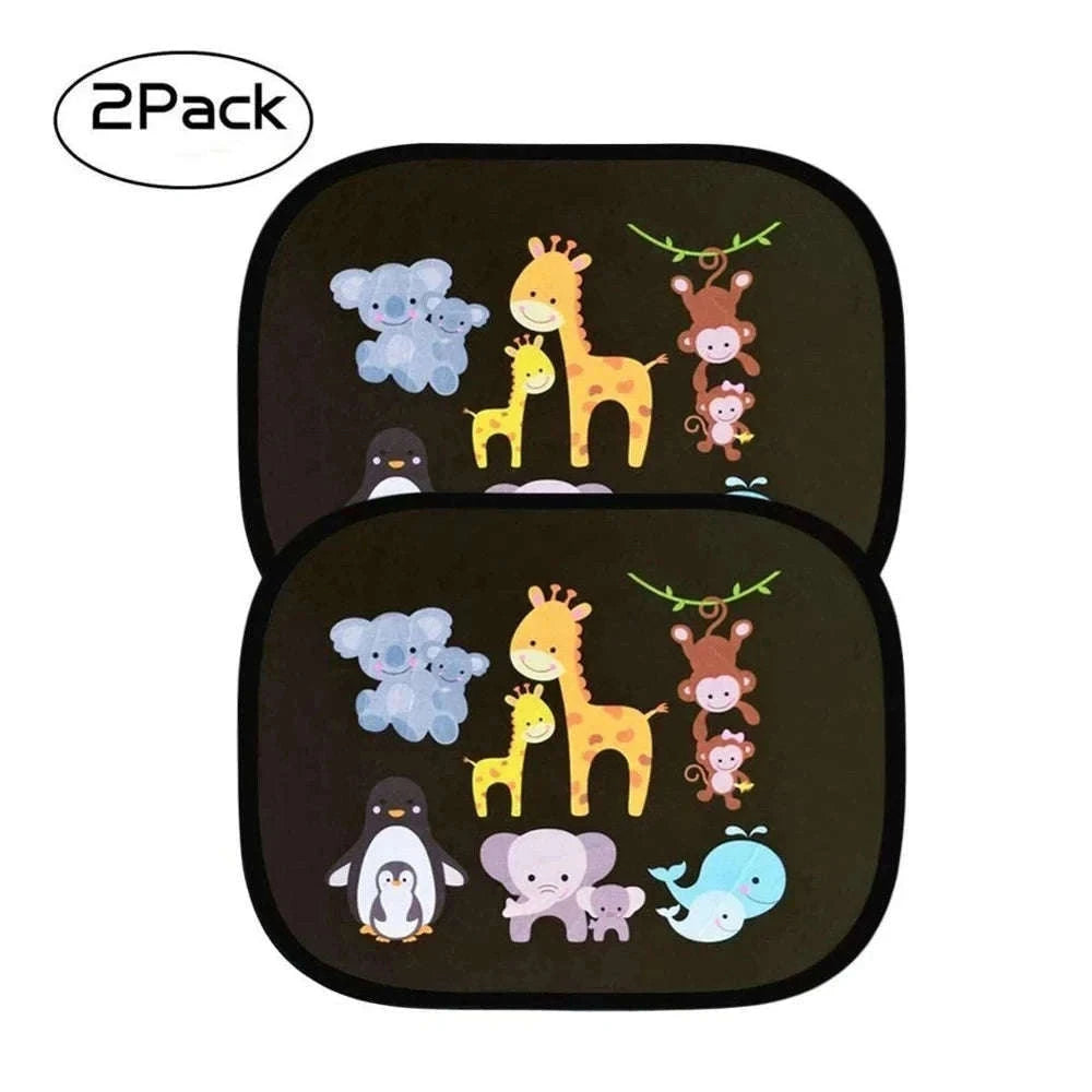 Universal Car Window Shade for Cooler, Calmer Family Rides-2 pieces