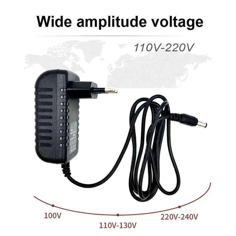 Universal DC 12V 2A Power Adapter for Stable Everyday Use-American Standard