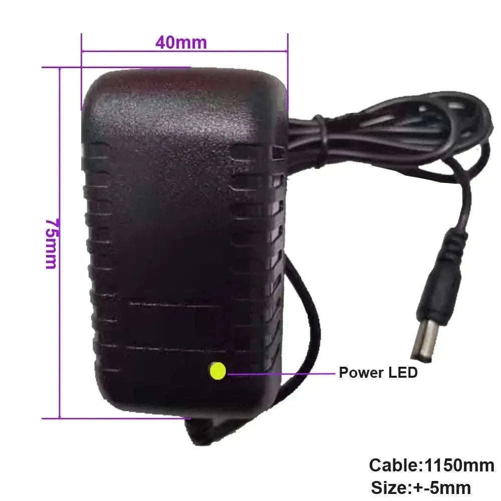 Universal DC 12V 2A Power Adapter for Stable Everyday Use-American Standard