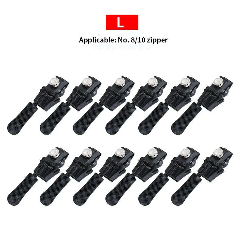 Universal Detachable Zipper Repair Kit-3Pcs S M L / S M L / 6CM