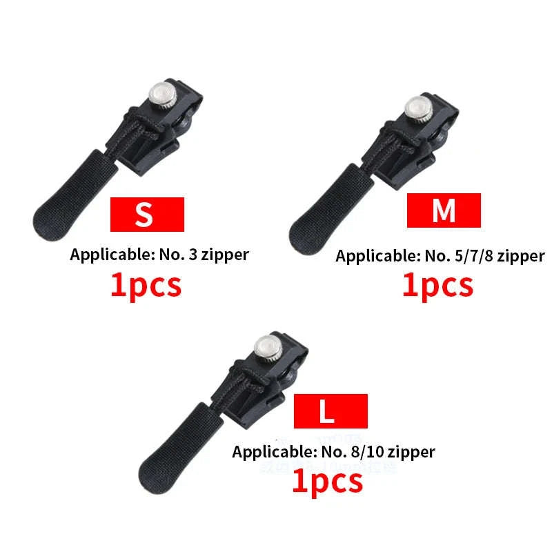 Universal Detachable Zipper Repair Kit-3Pcs S M L / S M L / 6CM