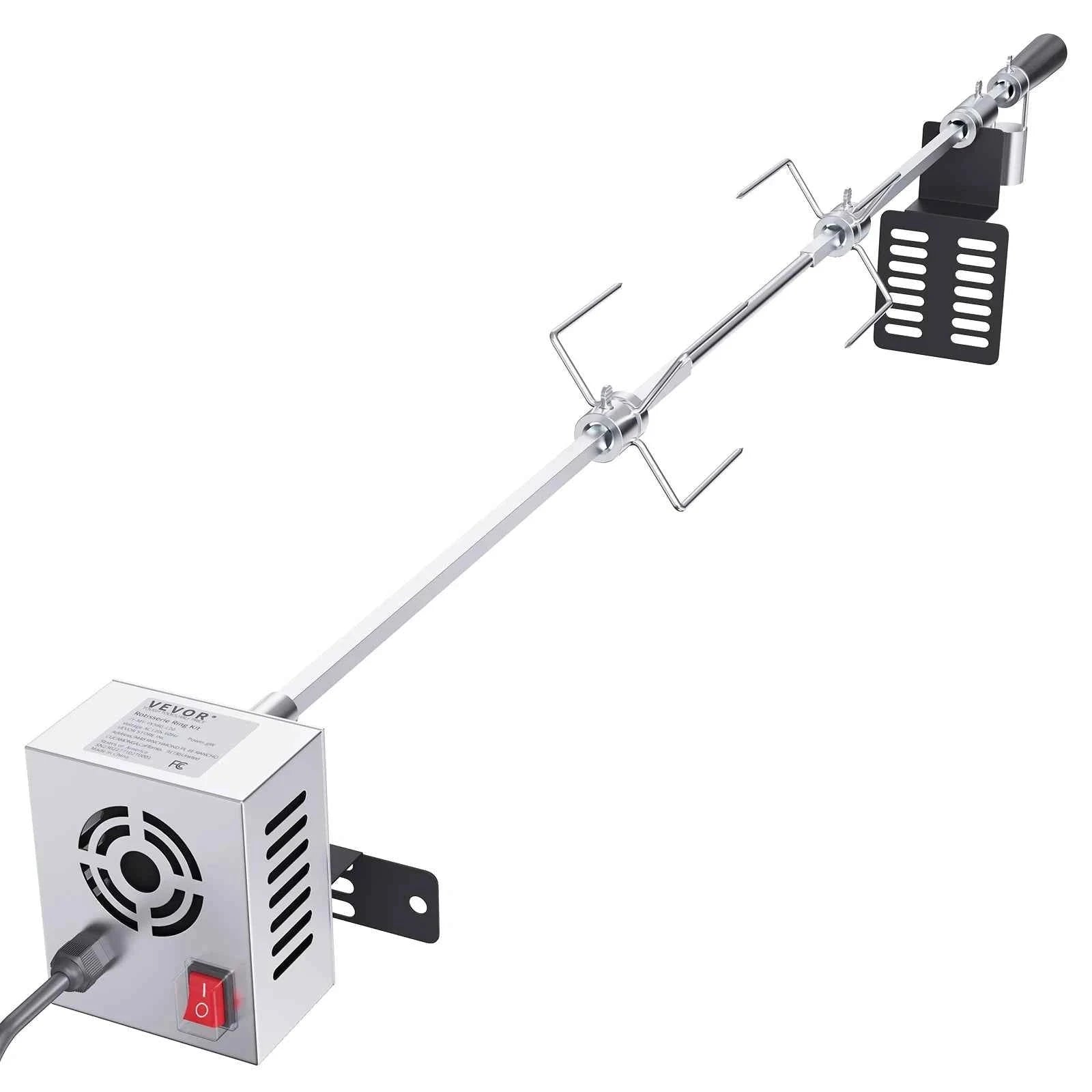 Universal Grill Rotisserie Kit 39-56 Inch Stainless Steel BBQ Kit-22 in / Poland