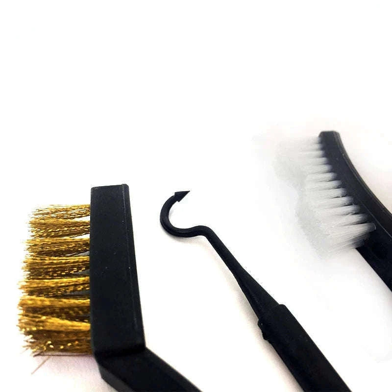 Universal Gun Cleaning Kit with Steel Wire Brushes and Picks-E