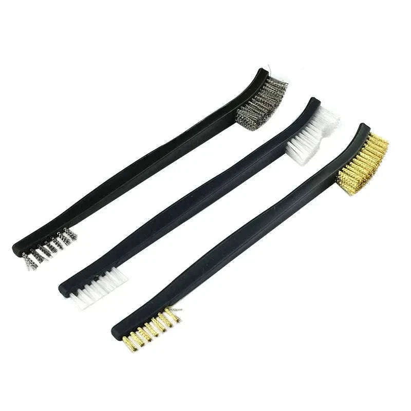 Universal Gun Cleaning Kit with Steel Wire Brushes and Picks-E