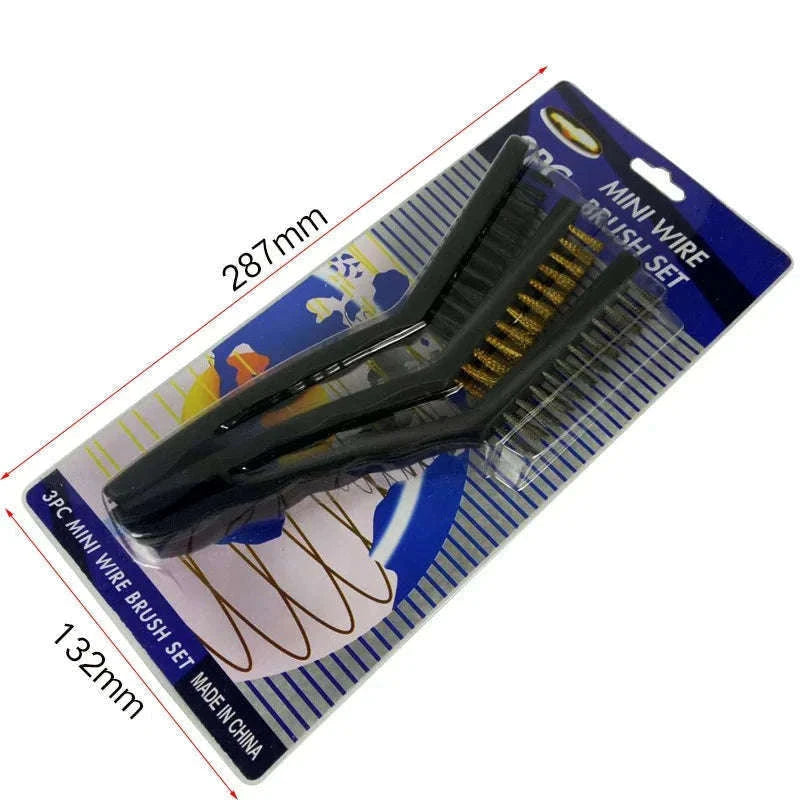 Universal Gun Cleaning Kit with Steel Wire Brushes and Picks-E