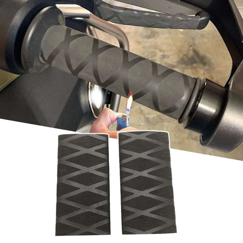 Universal Heat Shrinkable Motorcycle Grip Covers-Brake-Black