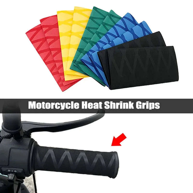 Universal Heat Shrinkable Motorcycle Grip Covers-Brake-Black