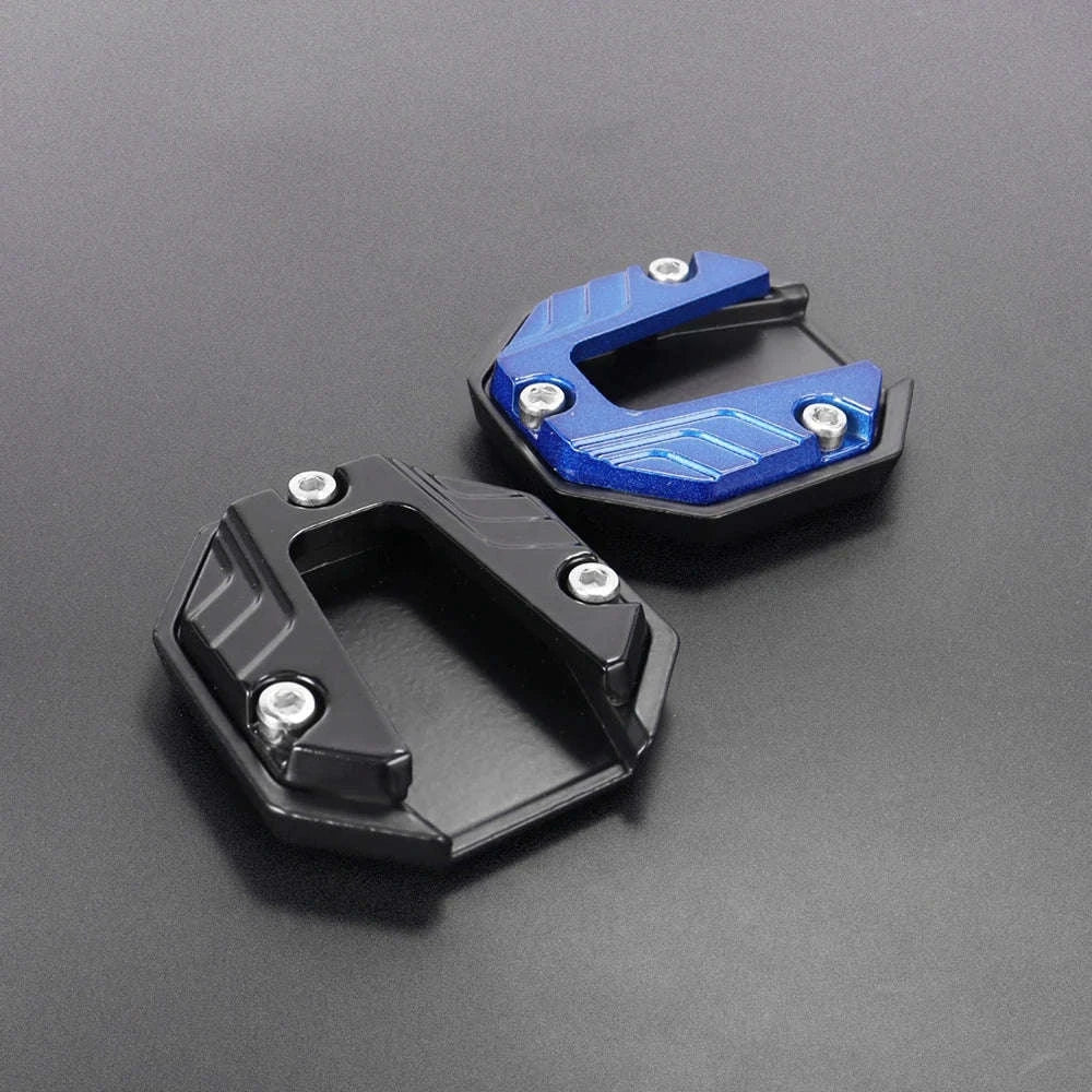 Universal Kickstand Extension Pad for Motorcycles & Scooters-blue