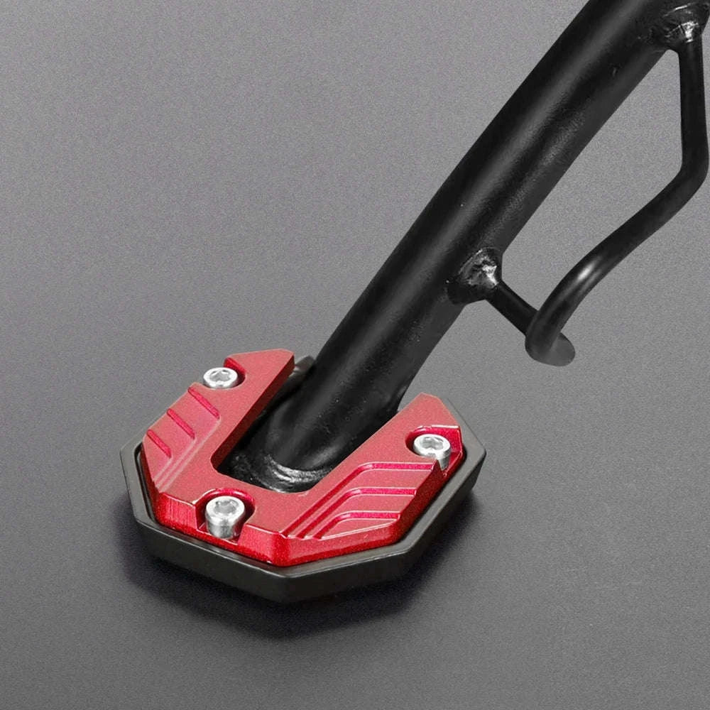 Universal Kickstand Extension Pad for Motorcycles & Scooters-blue