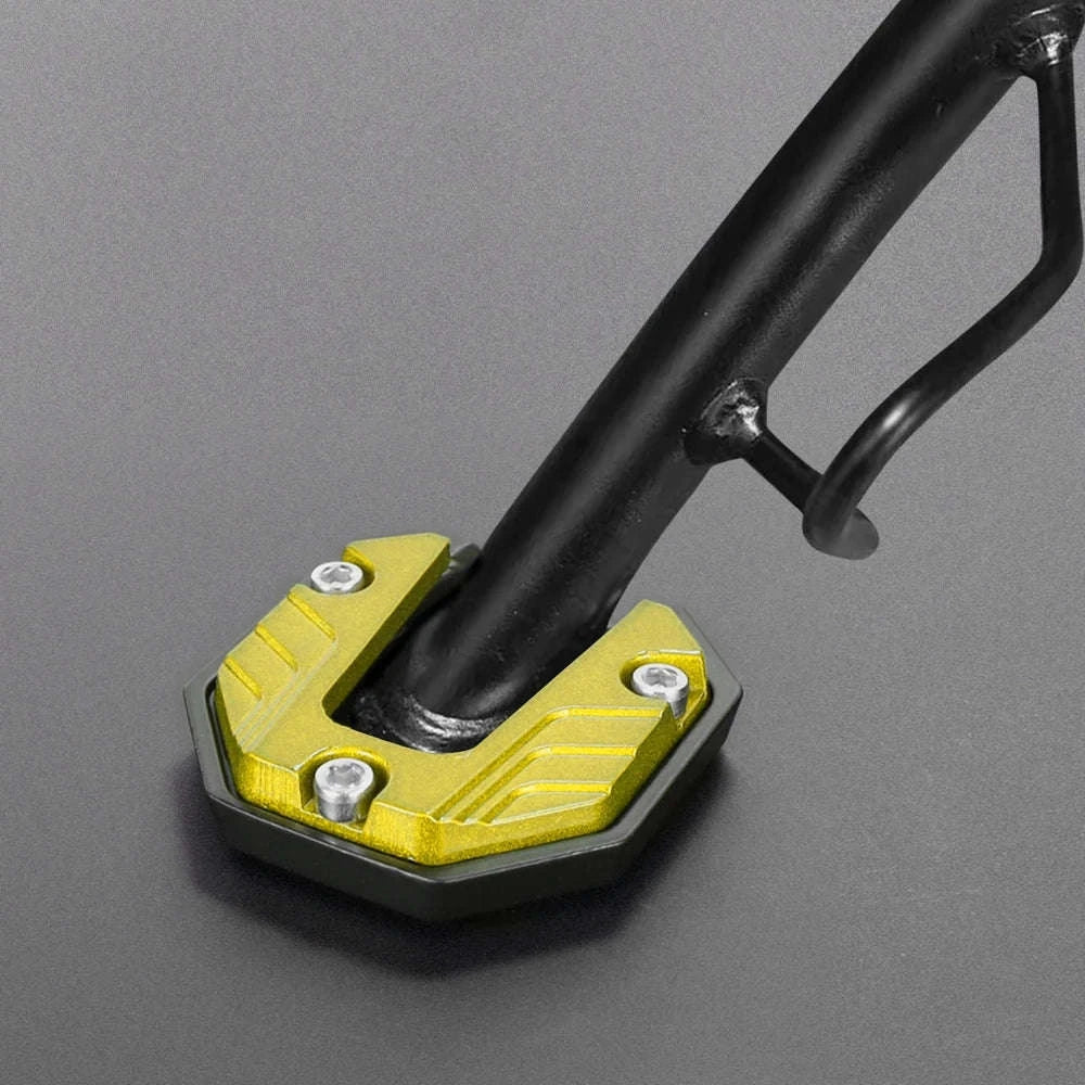 Universal Kickstand Extension Pad for Motorcycles & Scooters-blue