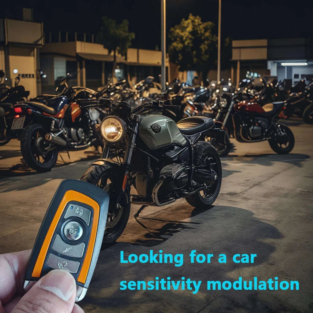 Universal Motorcycle Alarm System with Remote Engine Control-001zz