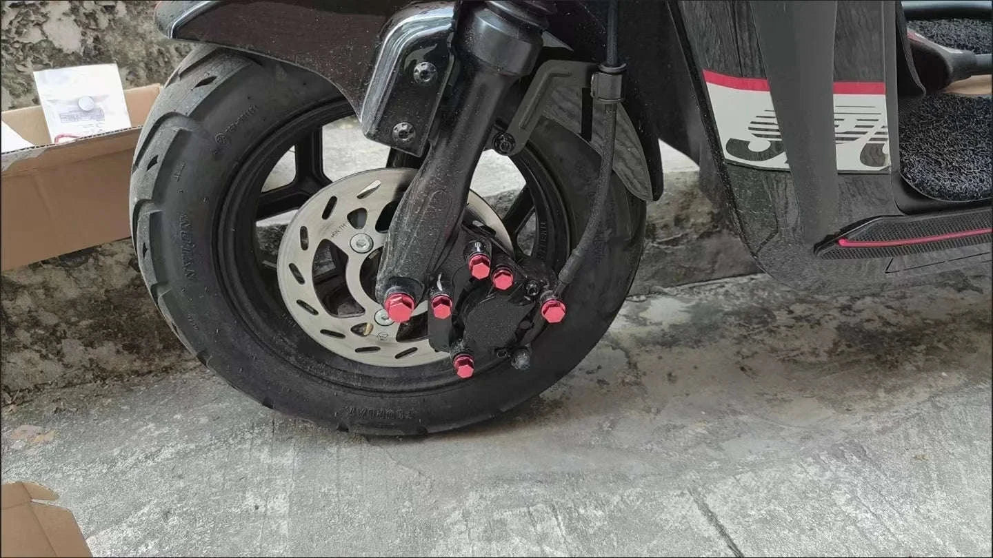 Universal Motorcycle Screw Cover-Red